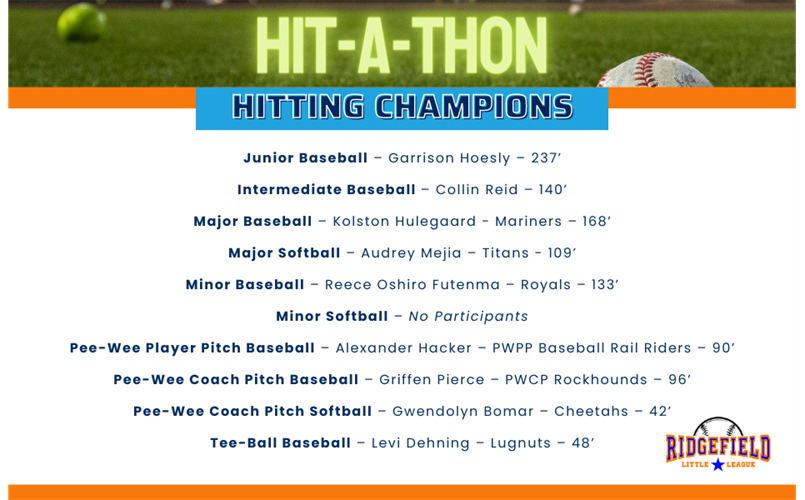 Hit-A-Thon Winners